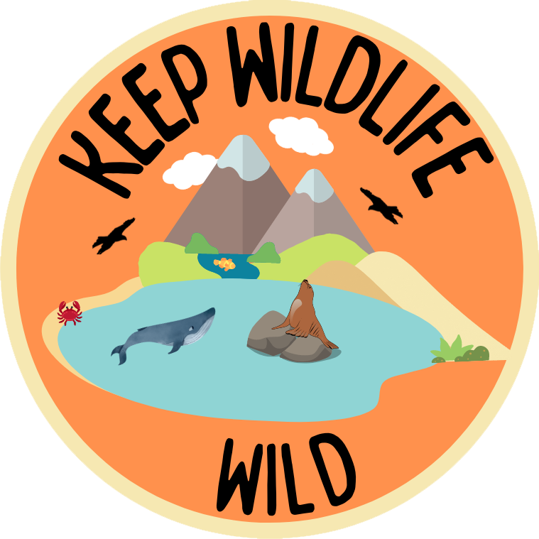 Clipart Keep Wildlife Wild logo images of marine and terrestrial animals and habitats